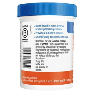 (PRE ORDER) Inner Health Advanced Spectrum Probiotic 25 Capsules shelf life 2yrs